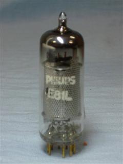 Válvulas Pentodo Pré amplificadores de áudio e rádio-frequência - Válvula E81L / 6686 Philips