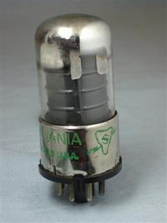 Válvulas eletrônicas pentodo amplificadoras com base octal de 8 pinos - Válvula 12SK7GT Sylvania