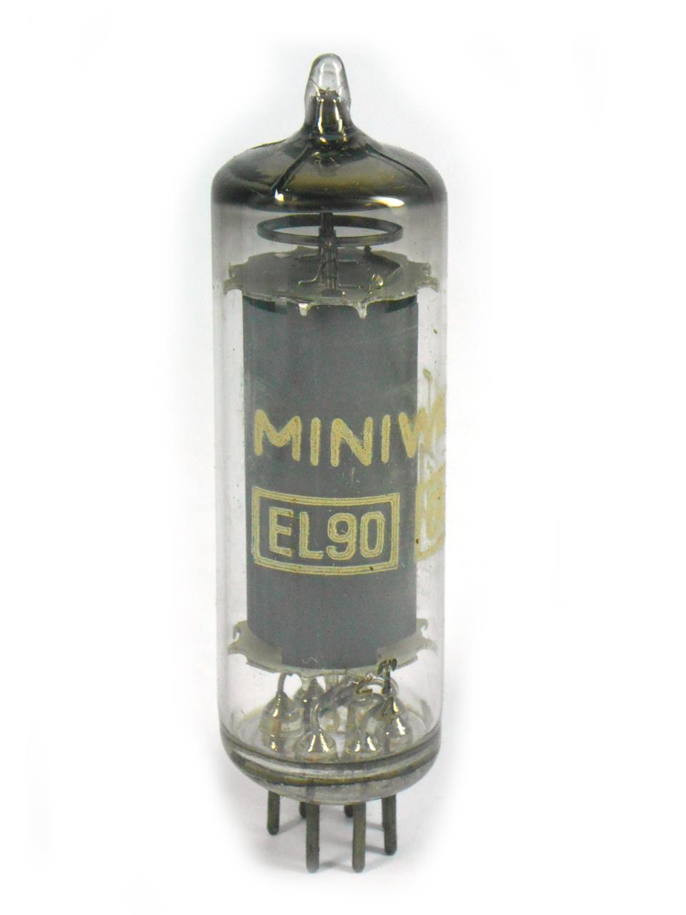 Válvulas pentodos de saída 6AQ5 para rádios valvulados - Válvula EL90 6AQ5 Miniwatt