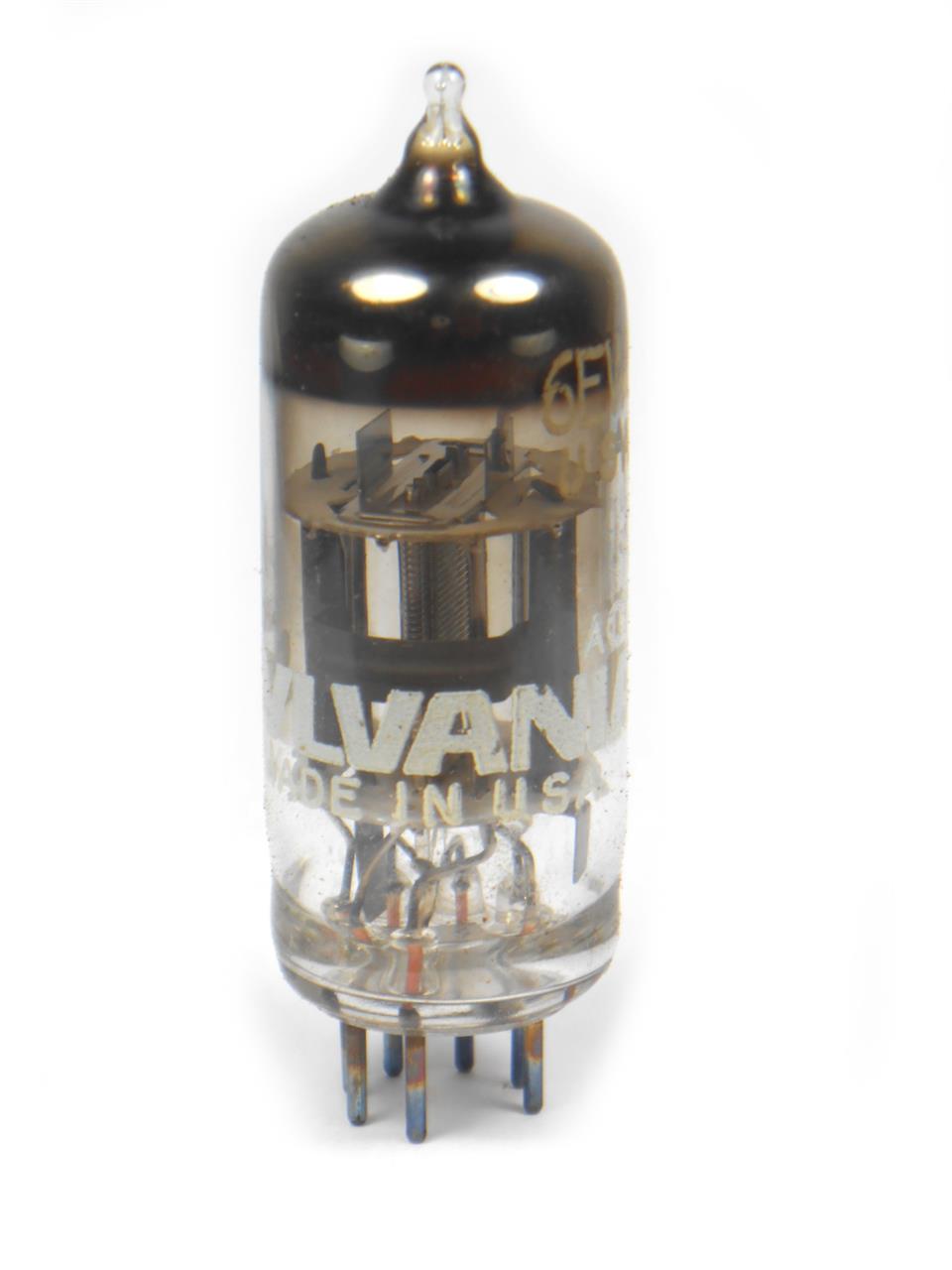 Válvulas eletrônicas pentodo amplificadoras com base subminiatura de sete pinos - Válvula 6EW6 Sylvania
