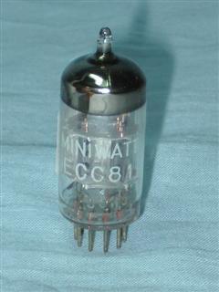 Válvulas triodos duplos ECC81 12AT7 e equivalentes - Válvula ECC81 12AT7 Philips Miniwatt