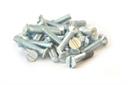Parafuso fenda simples de cabeça chata 1/8x5/8 galvanizado