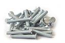 Parafuso fenda simples de cabeça chata 1/8x7/8 galvanizado