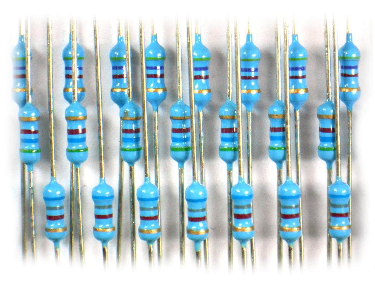 Resistores de Filme Metálico De 1R a 8R2 - Resistor Metal-Film 1R8 1W