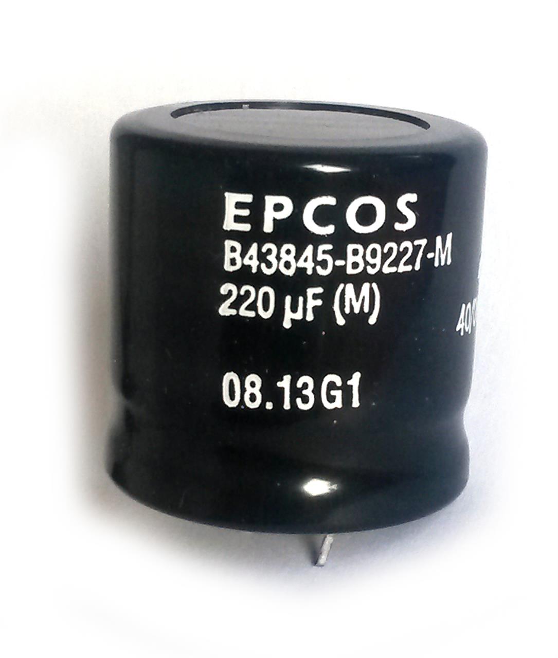Capacitores - Capacitor eletrolítico 220uF 400V